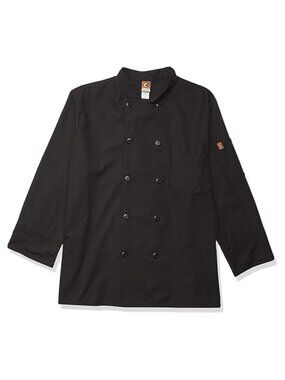 New Chef Designs Women's 3/4 Sleeve Ten Button Chef Coat Size XS